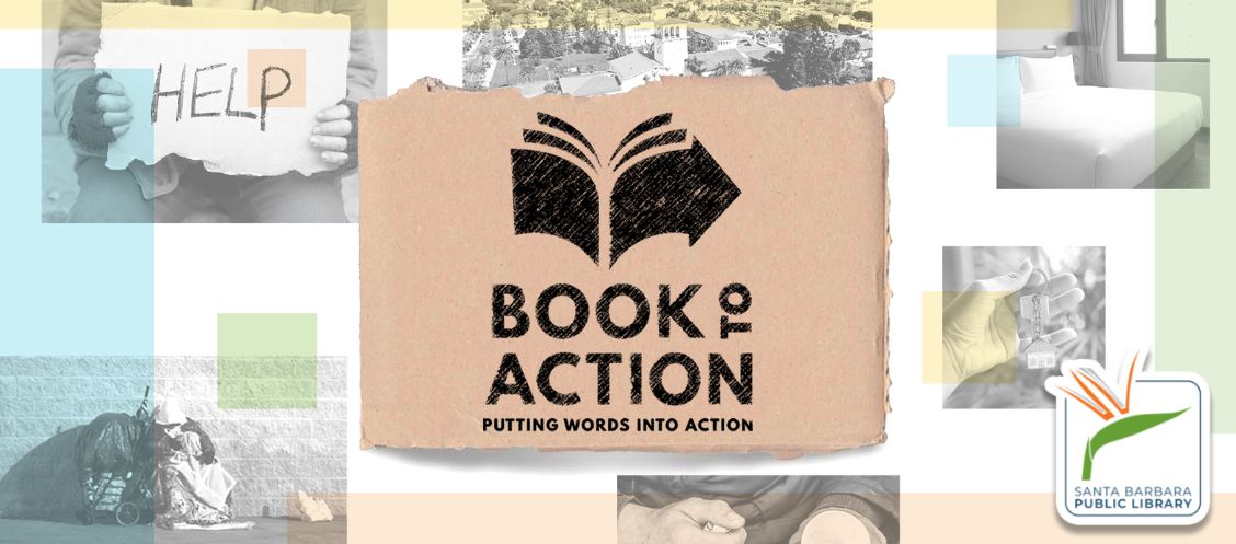 book to action logo surrounded by books