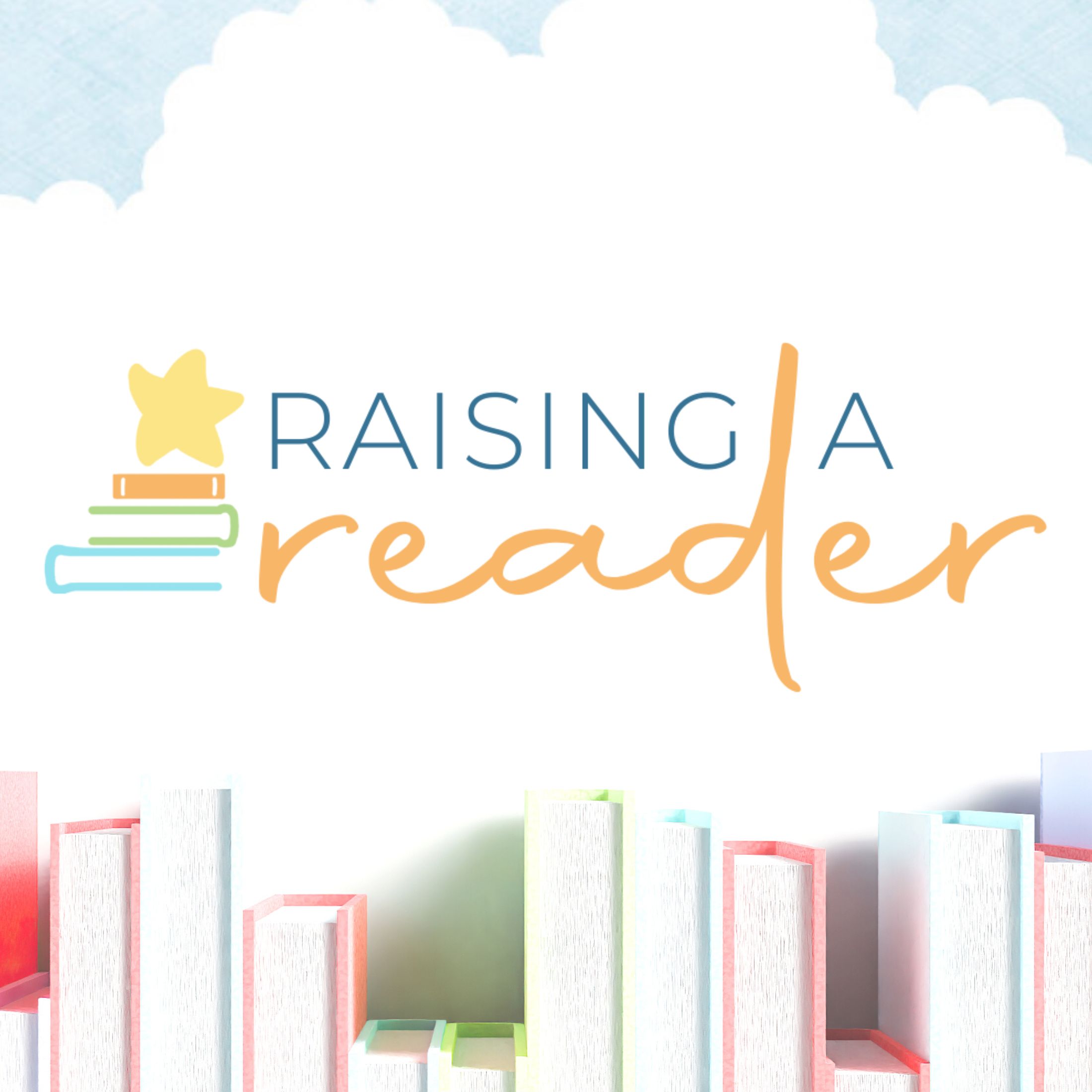 raising a reader logo among books
