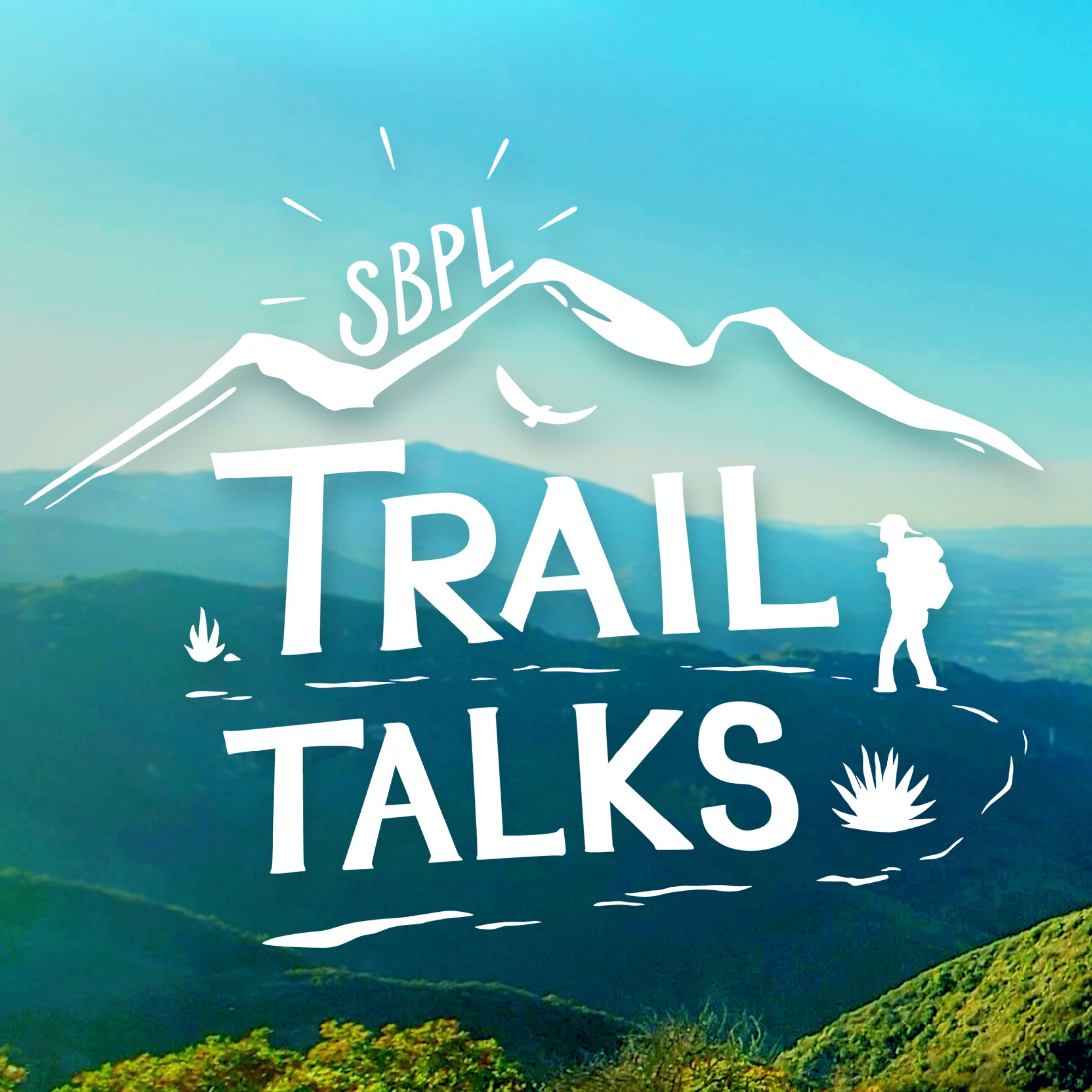 trail talks logo with mountain background