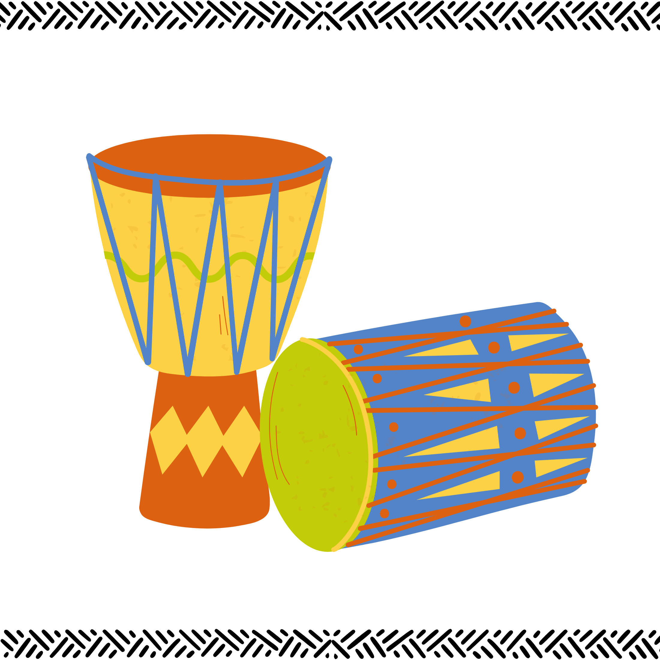 illustration of drums