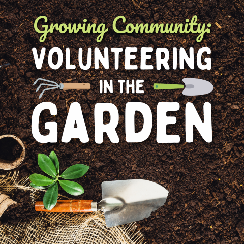 Volunteering in the Garden logo