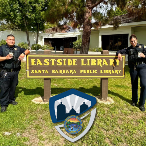 SBPL hosts Coffee with a Cop at the Eastside Library