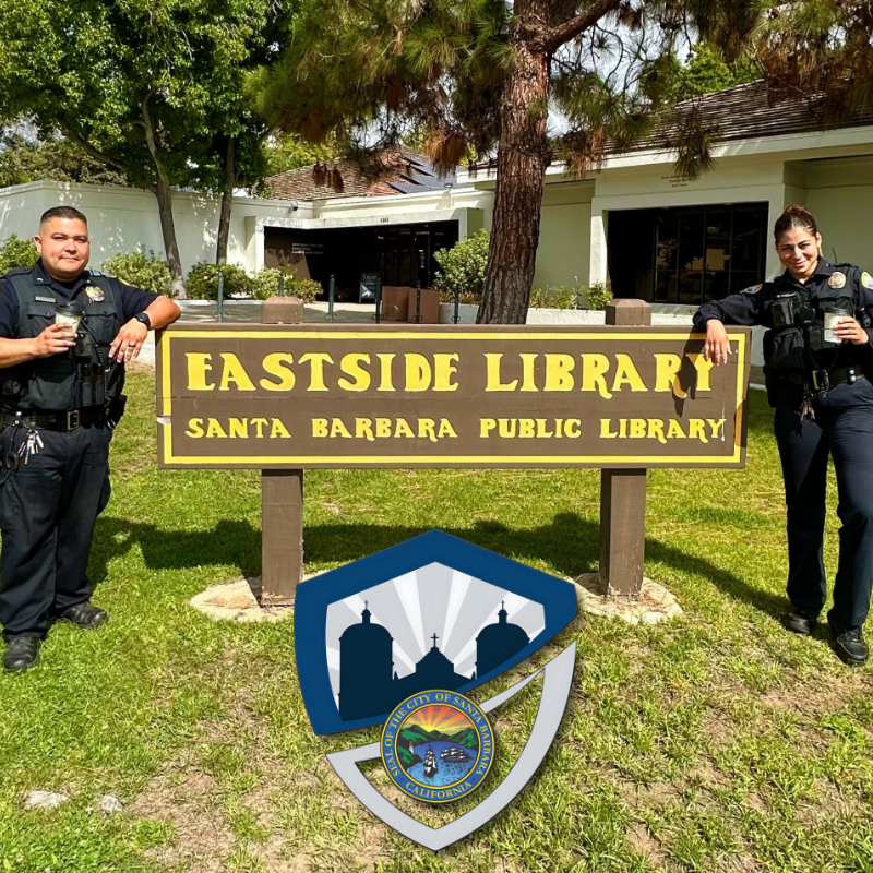 SBPL hosts Coffee with a Cop at the Eastside Library